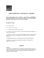 Arrêté fête de l’école