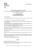 Arrete interdiction feux